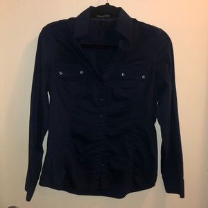 Navy Blue Button Down